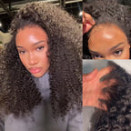 13X6 Afro&Kinky Curly Full Frontal Wig Pre Plucked Top1Hair Skinlike Real HD Lace180%Density