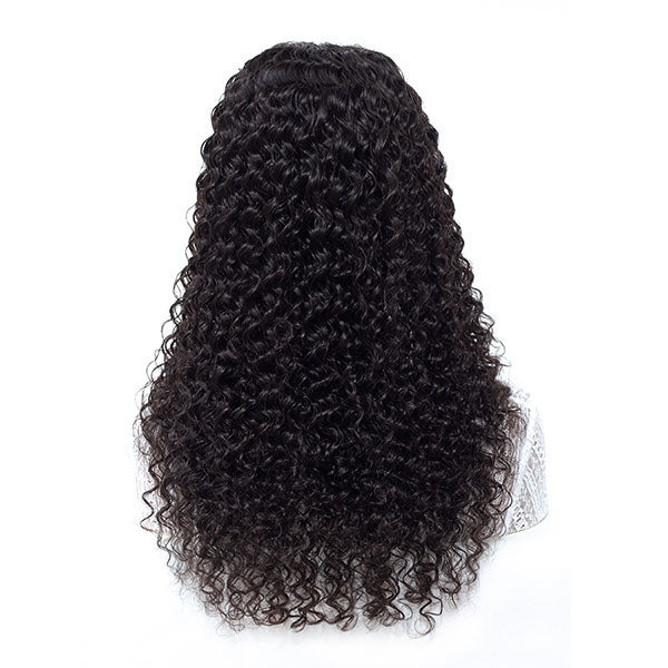 Deep curly 13x4 HD Lace 180% Density Full Frontal Wigs Pre-plucked Nature Hairline