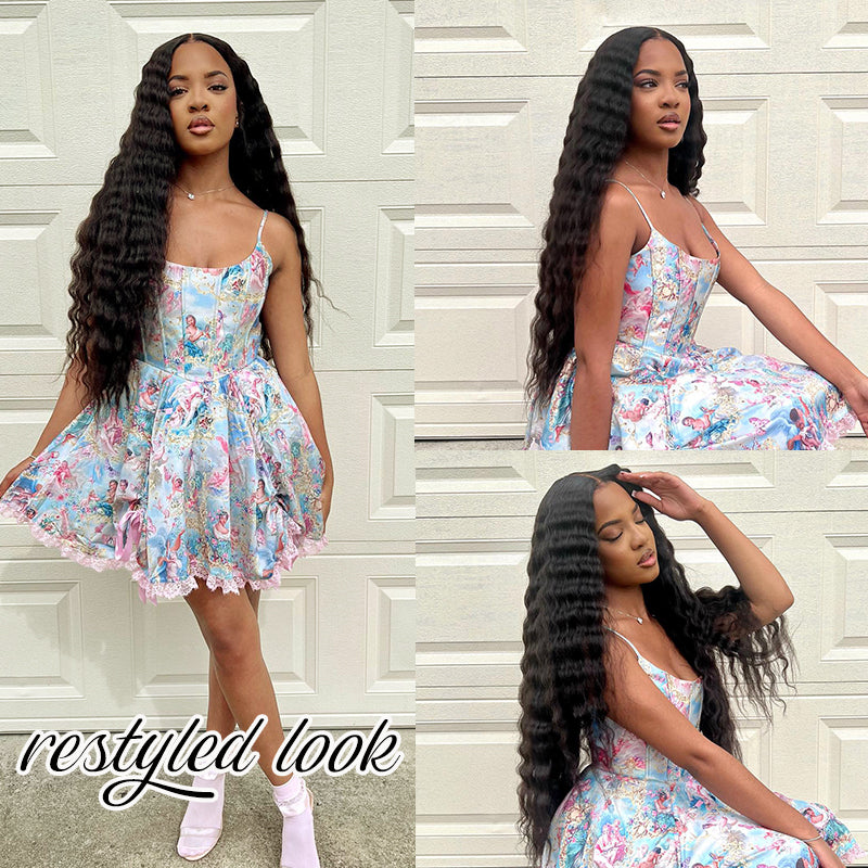 Yaki&Kinky Straight 13x4 HD Lace 180%&200% Density Full Frontal Wigs Pre-plucked Nature Hairline