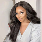 Yaki&Kinky Straight 13x4 HD Lace 180% Density Full Frontal Wigs Pre-plucked Nature Hairline