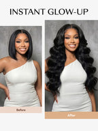 13X6 Body Wave Full Frontal Wig Pre Plucked Top1Hair Skinlike Real HD Lace 200%Density