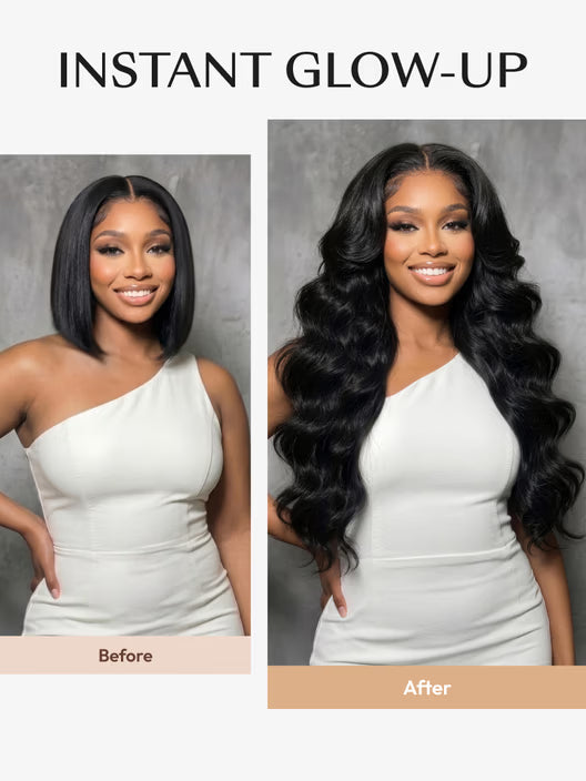 13X6 Body Wave Full Frontal Wig Pre Plucked Top1Hair Skinlike Real HD Lace 200%Density