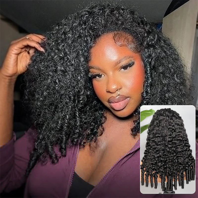 13X6 Burmese Curly Full Frontal Wig Pre Plucked Top1Hair Skinlike Real HD Lace 200%Density