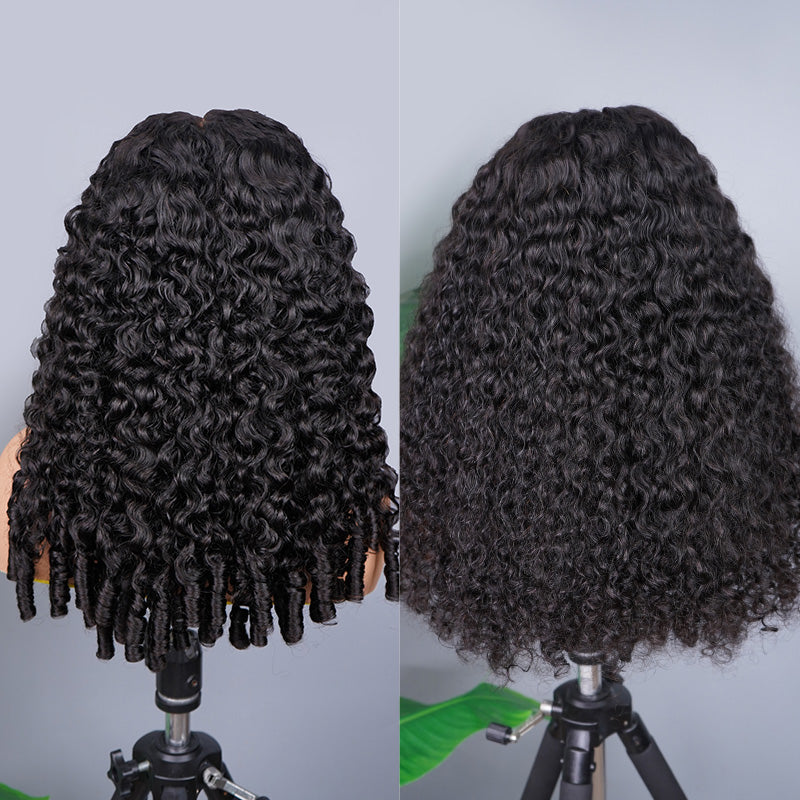 13X6 Burmese Curly Full Frontal Wig Pre Plucked Top1Hair Skinlike Real HD Lace 200%Density