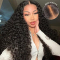 13X6 Deep Curly Full Frontal Wig Pre Plucked Top1Hair Skinlike Real HD Lace 200%Density