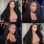 13X6 Deep Curly Full Frontal Wig Pre Plucked Top1Hair Skinlike Real HD Lace180%Density