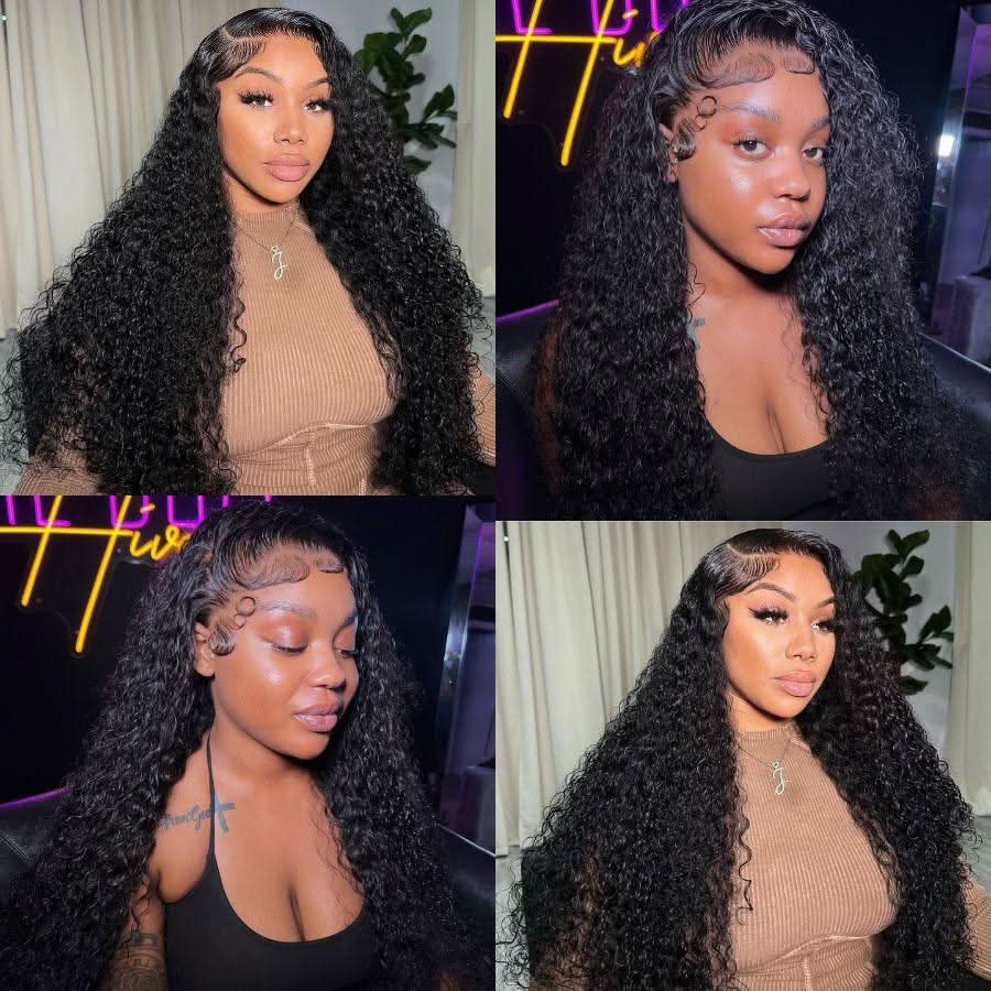 13X6 Deep Curly Full Frontal Wig Pre Plucked Top1Hair Skinlike Real HD Lace 200%Density
