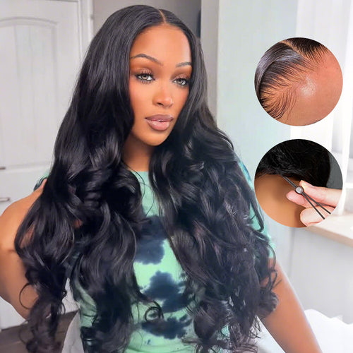 Body Wave 13X6 Full Frontal Wig Pre Plucked Top1Hair Skinlike Real HD Lace180%Density