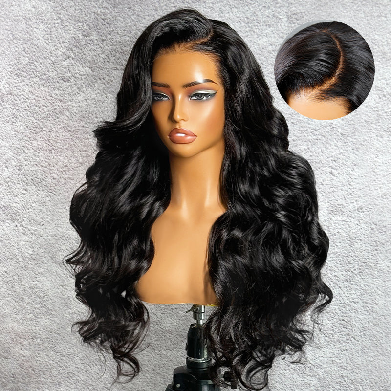 Body Wave 13X6 Full Frontal Wig Pre Plucked Top1Hair Skinlike Real HD Lace180%Density