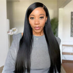 13X6 Yaki Full Frontal Wig Pre Plucked Top1Hair Skinlike Real HD Lace180%Density