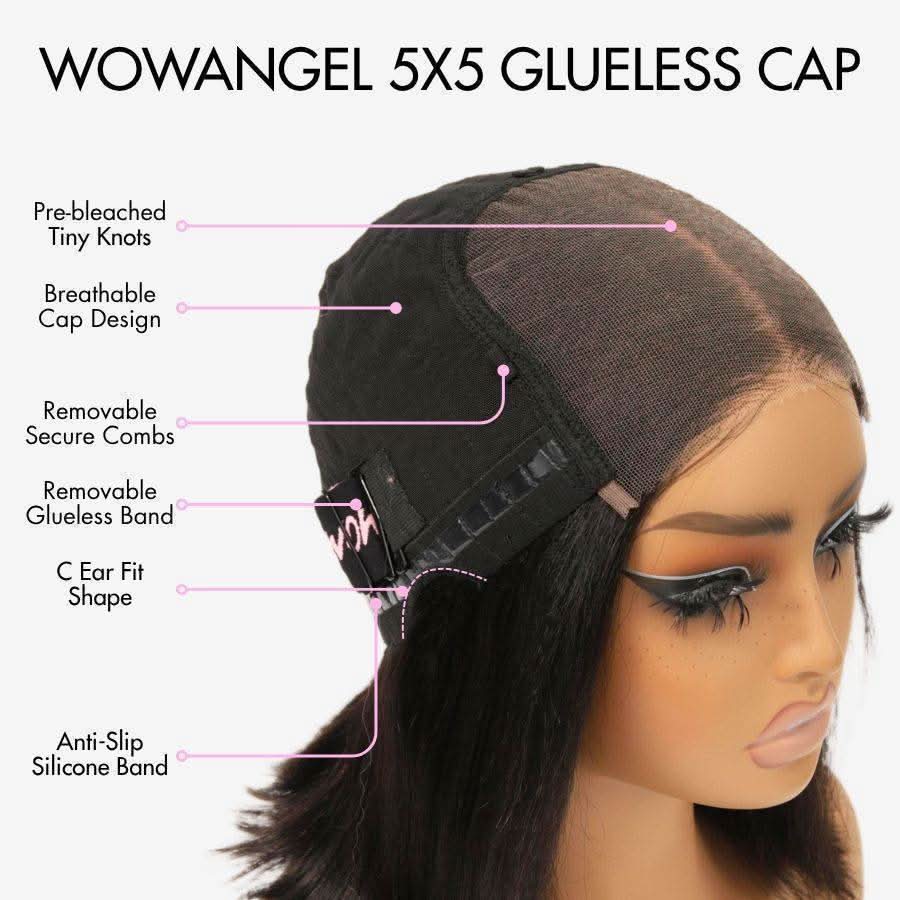 Wear to Go 5x5 HD Lace 180%&200% Density Closure Wig Invisible Glueless Wig Body Wave