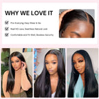 Wear to Go 5x5 HD Lace 180%&200% Density Closure Wig Invisible Glueless Wig Body Wave
