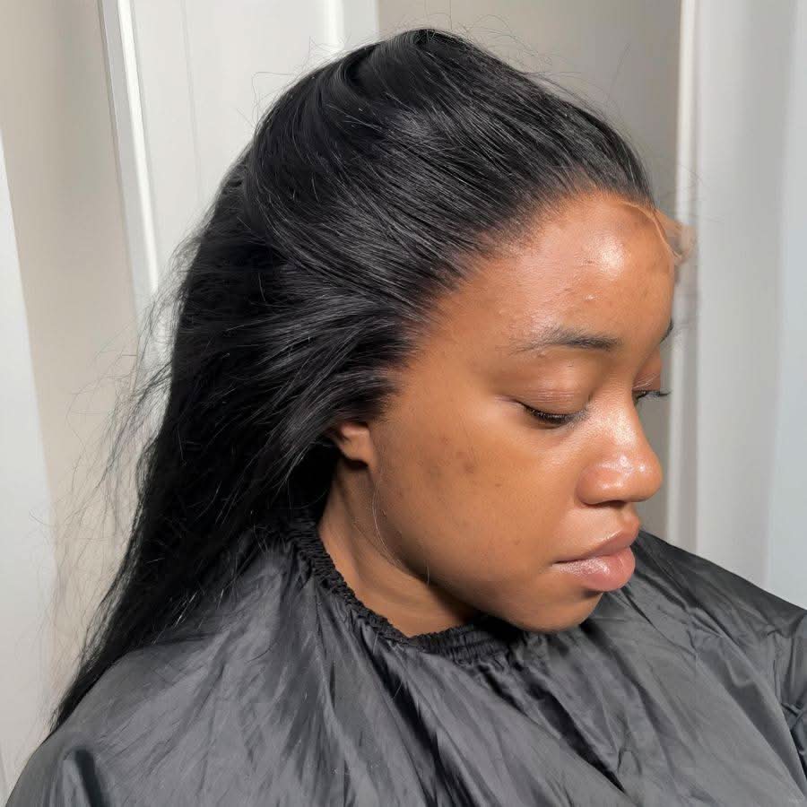 13X6 Full Frontal Wig Silk Straight Pre Plucked Top1Hair Skinlike Real HD Lace180%Density
