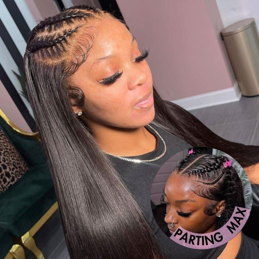 13X6 Full Frontal Wig Silk Straight Pre Plucked Top1Hair Skinlike Real HD Lace180%Density
