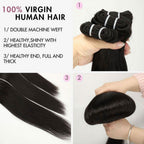 Bundles Deal 3pcs Straight/Body Wave/Deep Wave 100% Human Hair Weaves