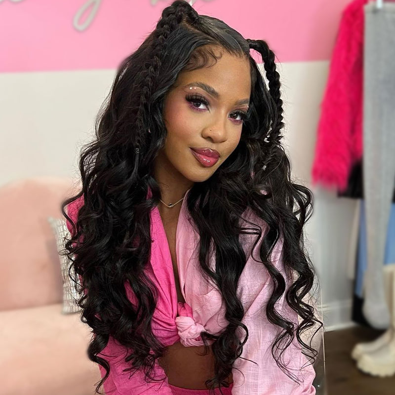 Body wave 13x4 HD Lace 180%&200% Density Full Frontal Wigs Pre-plucked Nature Hairline