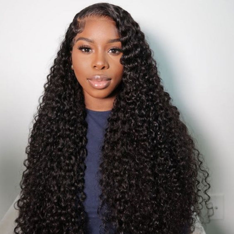 Water wave 13x4 HD Lace 180%&200% Density Full Frontal Wigs Pre-plucked Nature Hairline