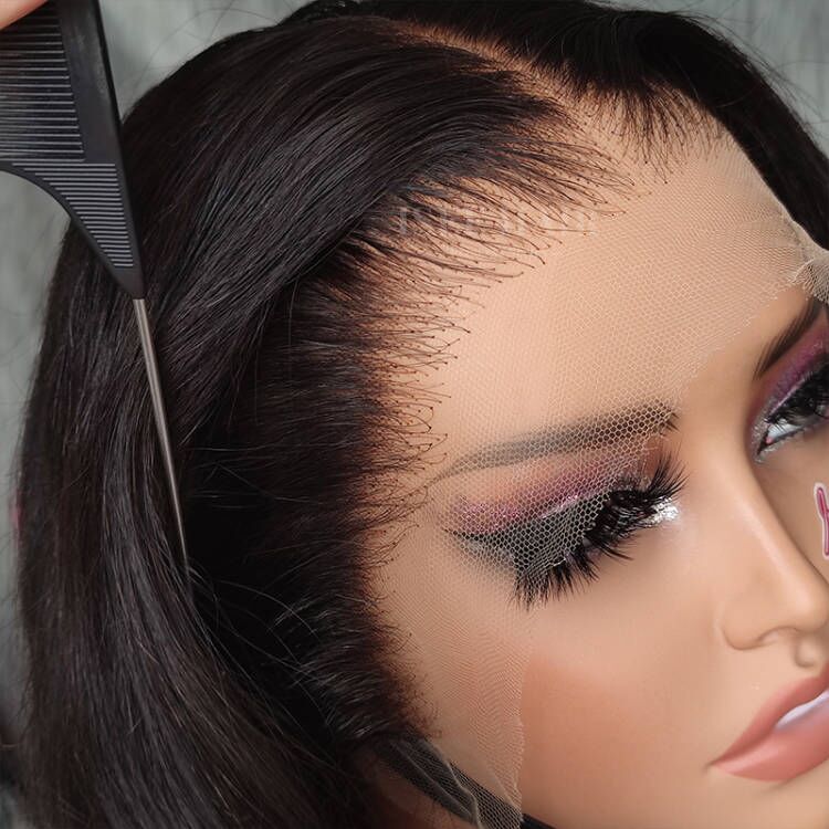 Water wave 13x4 HD Lace 180%&200% Density Full Frontal Wigs Pre-plucked Nature Hairline
