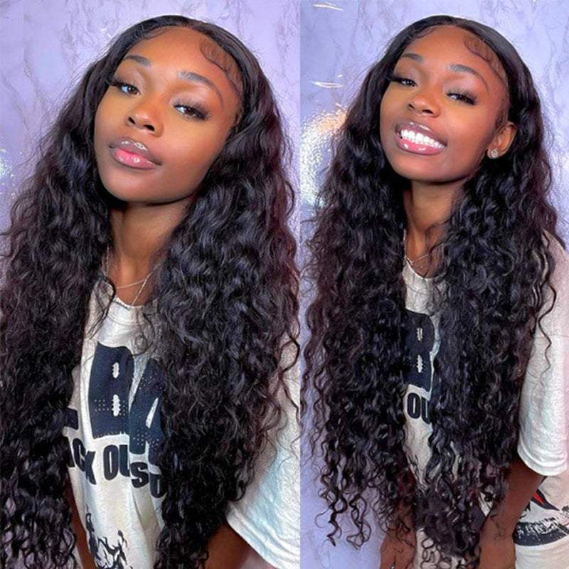 Loose Deep Wave 13x4 HD Lace 180%&200% Density Full Frontal Wigs Pre-plucked Nature Hairline