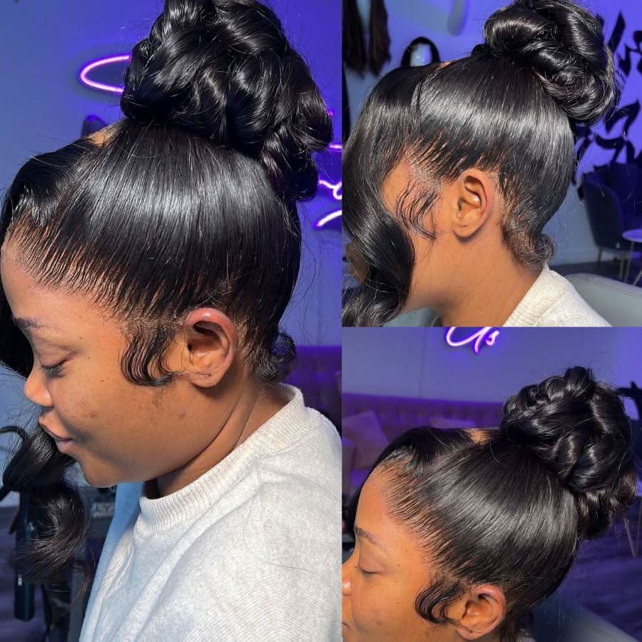 Full Lace Wig Straight Pre Plucked Clean Hairline Top1 Hair Skinlike Real HD