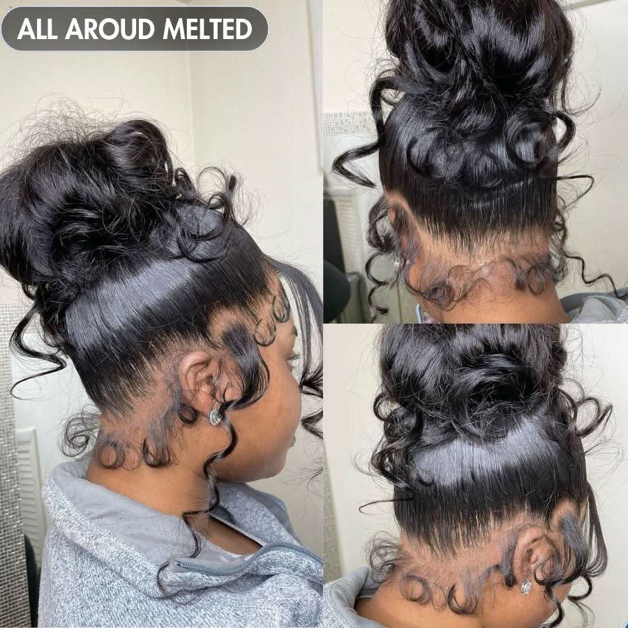 Full Lace Wig Straight Pre Plucked Clean Hairline Top1 Hair Skinlike Real HD