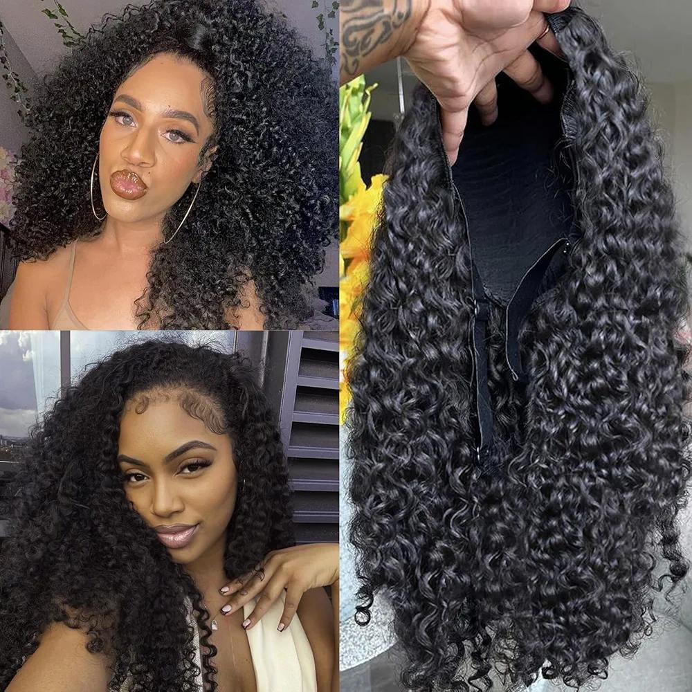 Burmese curly HD Lace 200%Density 13X6 Full Frontal Wig Silk Straight Pre Plucked