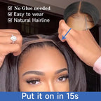 Pre Cut Glueless Bob Wig Straight Wig 100% Human Hair