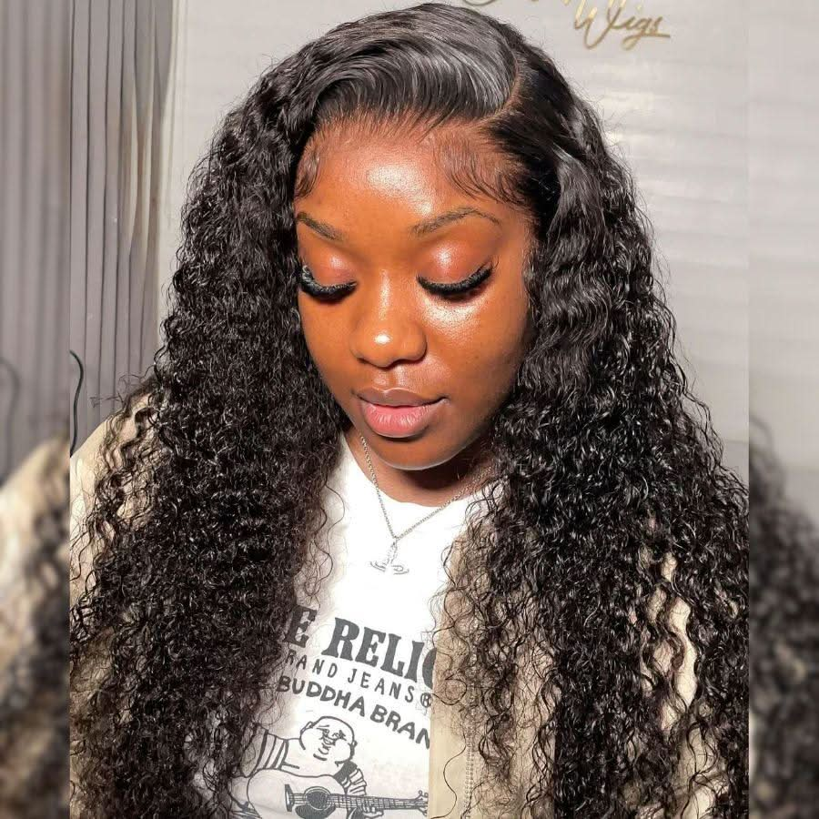 Straight 13x4 HD Lace 180%&200% Density Full Frontal Wigs Pre-plucked Nature Hairline