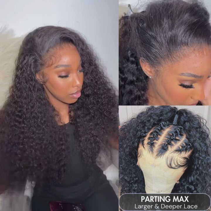 13X6 Deep Curly Full Frontal Wig Pre Plucked Top1Hair Skinlike Real HD Lace180%Density